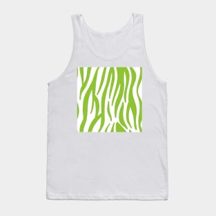 Green Zebra Tank Top